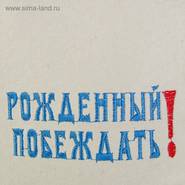 Шапка банная БУДЕНОВКА Рожден.побеждать ,СССР